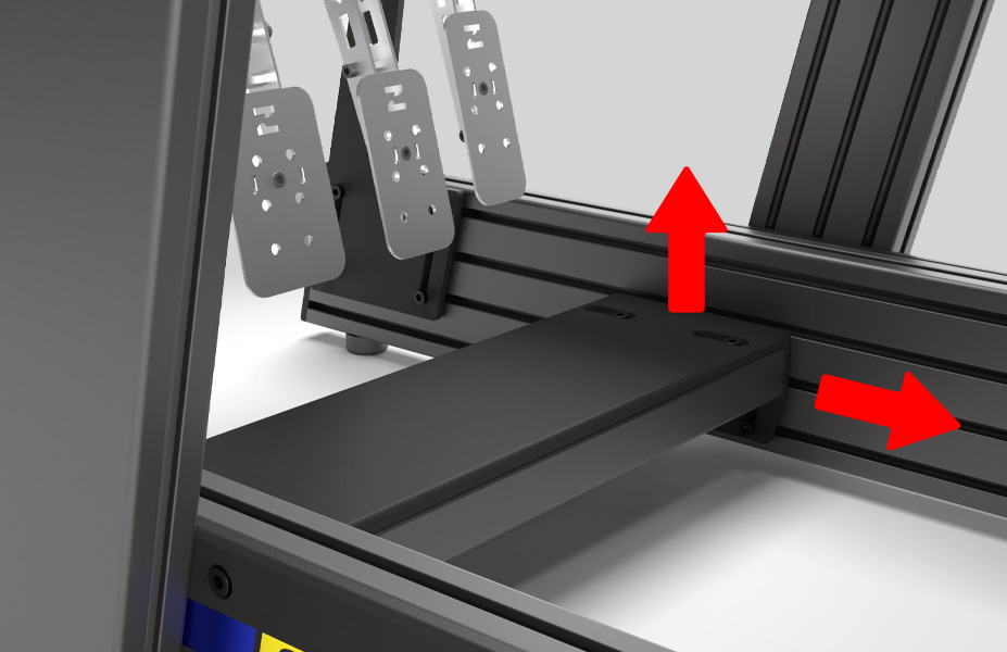Sabelt Pedal Heel Rest visualization of regulation